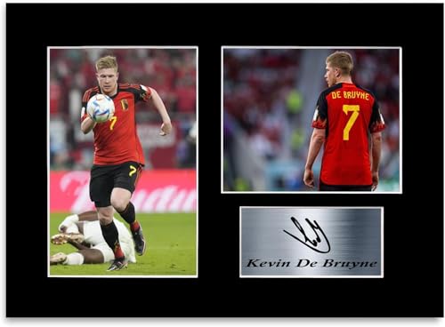 Kevin De Bruyne Belgium Signed Mounted Photo Display A4
