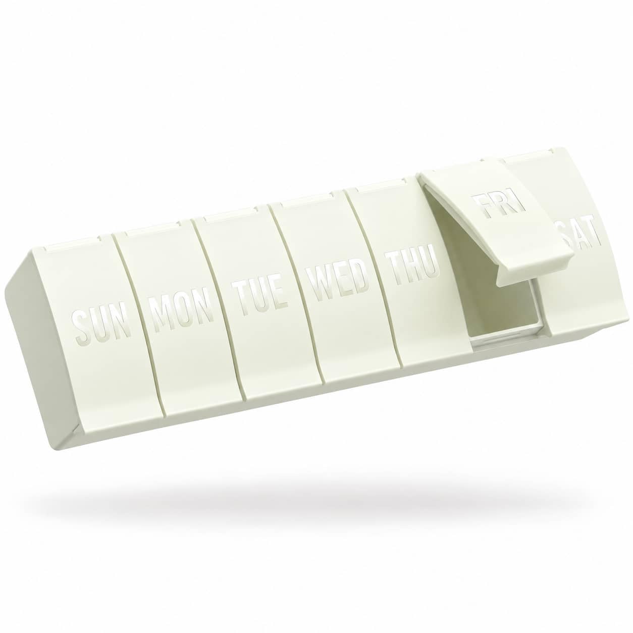 Barhon Pill Organizer 7 Day, Beige