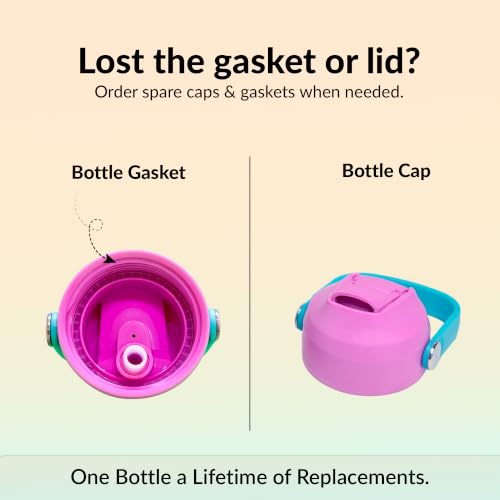 Image of Rabitat Insulated Water Bottle Stainless Steel Kids 410ml | 20 Hours Hot & Cold | School Bottle for Boys & Girls | Leakproof, BPA Free, Food Grade SS304 | 2 Year Warranty | Chatter Box