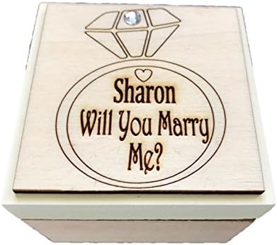 Una Casa Engagement Ring Marriage Proposal Box (Will You Marry Me?)