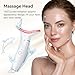 Facial Massager -7 Color Red-Light-Therapy for Face and Neck for Wrinkles, Double Chin, Vibrating Facial Massager with Thermals (White7)
