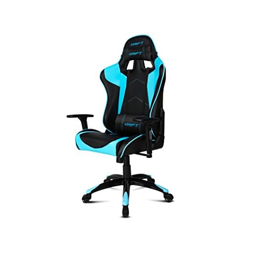 Drift DR300BL - Silla Gaming Profesional, (Polipiel Alta Calidad, Ergonómica), Color Negro/Azul
