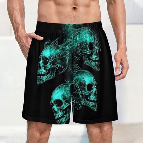 Soft Comfy Pajama Shorts for Men, Breathable Lightweight Sleep Wear Shorts Elastic Waistband Lounge Bottoms2