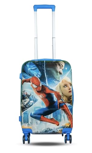 Image of ADSON Abs Kids Trolley 360 Rotating Luggage 360 Degree Wheels Spiderman Non-Breakable 20 Inch Kids Hardsided Suitcase with 4 Wheels, 360 Degree Wheel Travel Trolley Bag (Design 14)