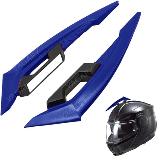 Image of Vagary Wing Side Helmet Spoiler Aerodynamic Wing Dynamic Helmet Accessories, Helmet Punks, Helmet Wings (Blue)