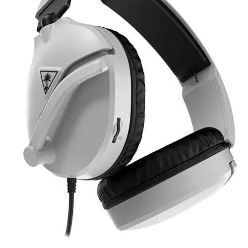Turtle Beach Recon 70 Multiplatform Gaming Headset for PS5, PS4, Xbox Series X|S, Xbox One, PC & Mobile w/ 3.5mm Wired Connection - Flip-to-Mute Mic, 40mm Speakers, Lightweight Design, White - Image 6