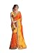Indian Fashion Indian Women Designer Party wear Orange and Yellow Color Saree Sari