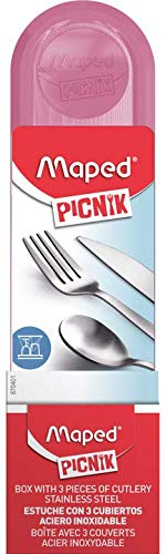 Kit Talheres Picnik Maped Rosa