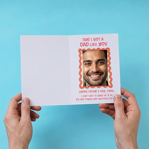 Image of Oye Happy - Magic Mirror Card for New Dads - Father's Day Greeting Card with Mirror Surprise | Best Dad Ever