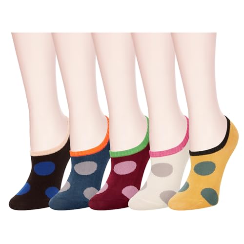 Image of Benefeet Sox Cute No Show Socks for Women Low Cut Socks for Girls Liner Invisible Socks Cotton Flat Boat Loafer Socks