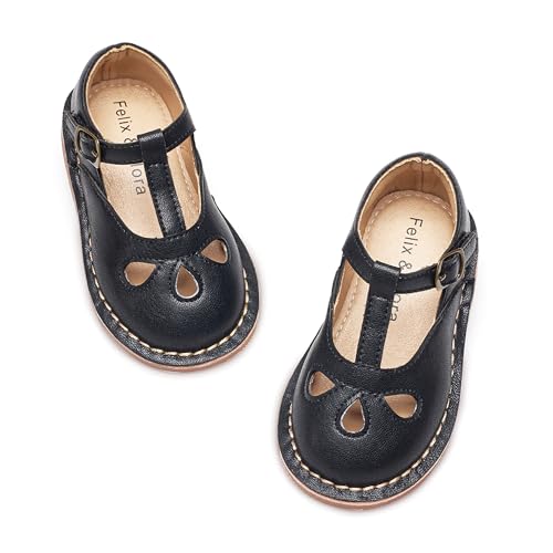 Image of Felix & Flora Toddler Little Girl Princess Dress Shoes-Mary Jane Flats for Girl Party School Shoes