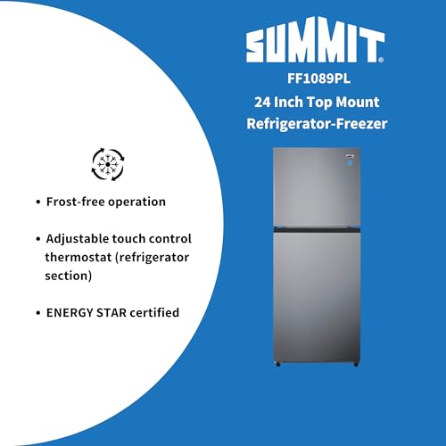 Summit Appliance FF1087B Summit Ff1089Pl 24 Inch Top Mount Refrigerator-Freezer thumb #3