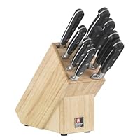 Richardson Sheffield V Sabatier 9pc Block, stainless_steel, Black, 9 Piece Knife