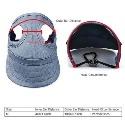 Gorra de béisbol para mascotas perros y gatos azul original de la marca Tnfeeon 3