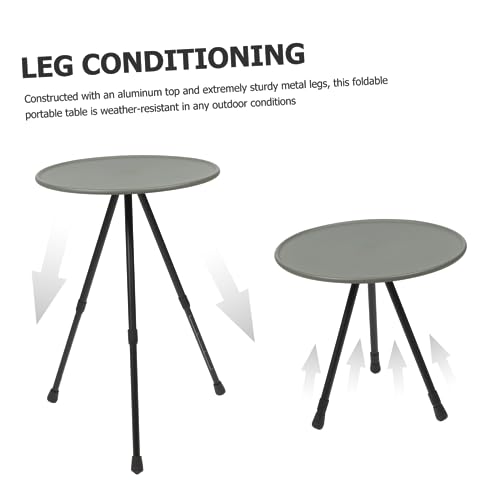 Table pliante aluminium pour camping compacte réglable HANABASS - 5