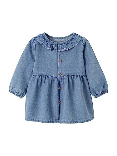 Vertbaudet Mädchen Baby Jeanskleid Blue Stone 86