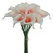 Lily Garden Artificial Picasso Calla Lily Flower Bouquets (Coral and White)
