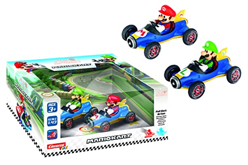 Carrera Pull & Speed 15813018 Official Licensed Kids Mario Kart Toy Car Pull Back Vehicle for Ages 3...