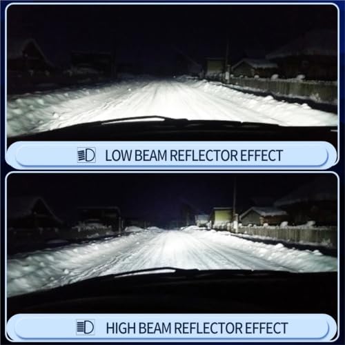 Kit de luces LED de repuesto 9005 HB3 6000K para automóvil 4