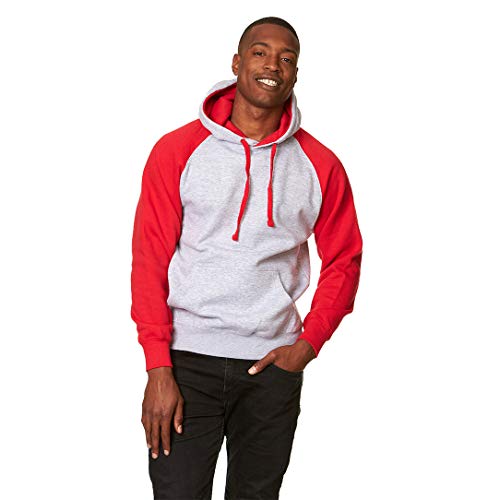 9 Crowns Unisex Men's Color Block Pullover Hoodie Raglan Sweatshirt