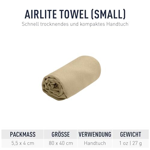 Image of Sea to Summit AirLite Towel, Ultralight Camping and Travel Towel, Small, Desert