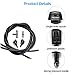 Front Windshield Washer Nozzles Kit for Dodge, Jeep, Ram - Replaces OEM # 4805742AB Washer Jet and Fluid Hose with Connector