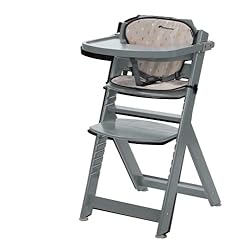 Trona Bebécar Bebeconfort Timba + Cojín, Trona Bebé Evolutiva, 6 Meses - 10 Años, hasta 30 kg, Trona de Bebé, Bandeja Extraíble, Asiento/Reposapiés Regulables, Arnés Seguridad, Warm Grey