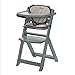 Bebeconfort Timba Chaise Haute bébé en bois, chaise haute évolutive, réglable, avec coussin, De 6 mois à 10 ans environ (jusqu'à 30kg), Warm Grey