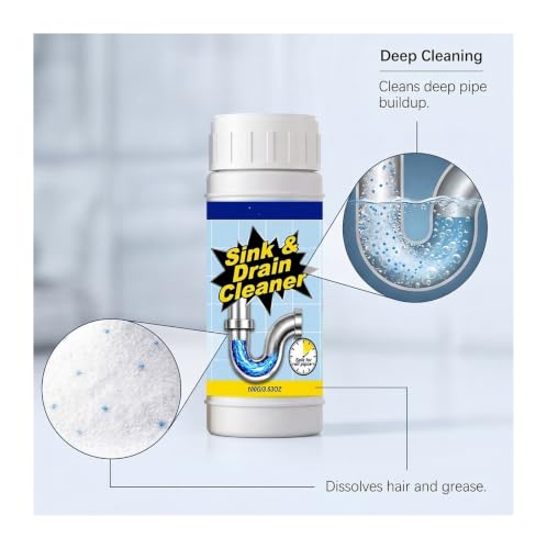 Destapacaños líquido de 100 ml, diseñado específicamente para eliminar la suciedad en desagües de cocina y baño (2 unidades) miniatura 7