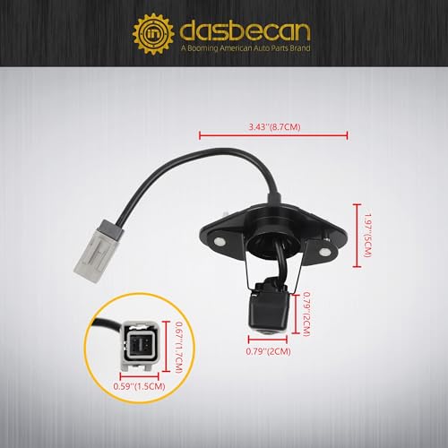 Image of Dasbecan Rear View Back Up Camera for Subaru Legacy Outback 2010-2014 HD | With Bracket Night Vision Waterproof Sturdy ABS Shell Reversing Parking Assist Camera Replaces 86267AJ10B 86267AJ10A