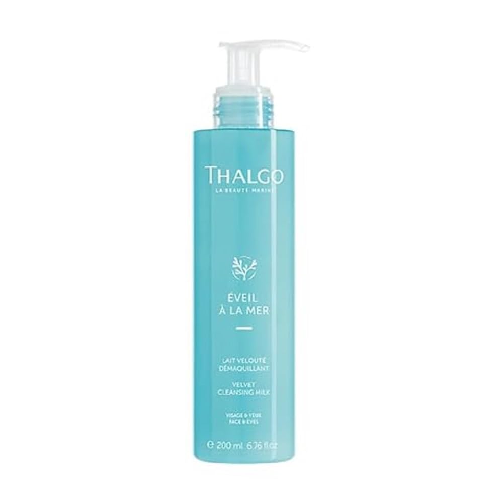 THALGO Eveil A La Mer Desmaquillantes Lait Vloute 200 ml pour adultes, avec format pratique, soin cosmétique quotidien