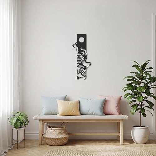 sibulet Abstract Metal Wall Art – Modern Indoor Outdoor Wall