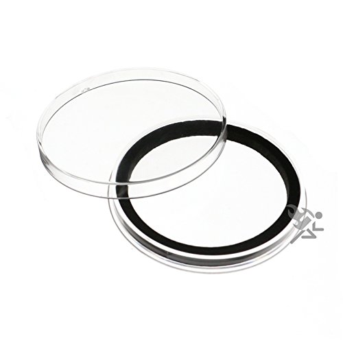 Air-tite Y-55mm Black Ring Coin Capsule Holders miniatura 1