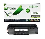 Renewable Toner Compatible MICR Toner Cartridge Replacement for HP 53A Q7553A Laser Printers P2015 M2727