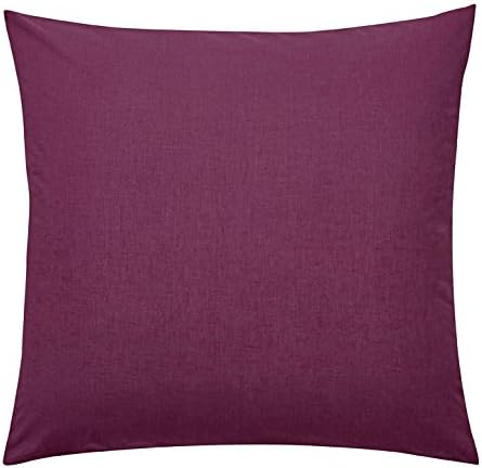 Helena Springfield Plain Dye Percale 50/50 Square Pillow Case, Mulberry, Single