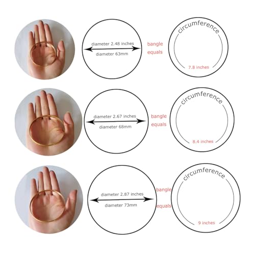 Castillna Tri-Color Silver Gold Rose Gold Bangle Bracelets for Women, Set of 7 Pieces4