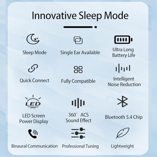 Image of Innovative Sleep Mode Sleep Earbuds for Side Sleepers (Obsidian Black)