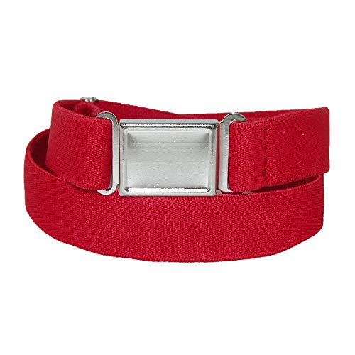 CTM Kids' Elastic Stretch Adjustable Belt with Magnetic Buckle