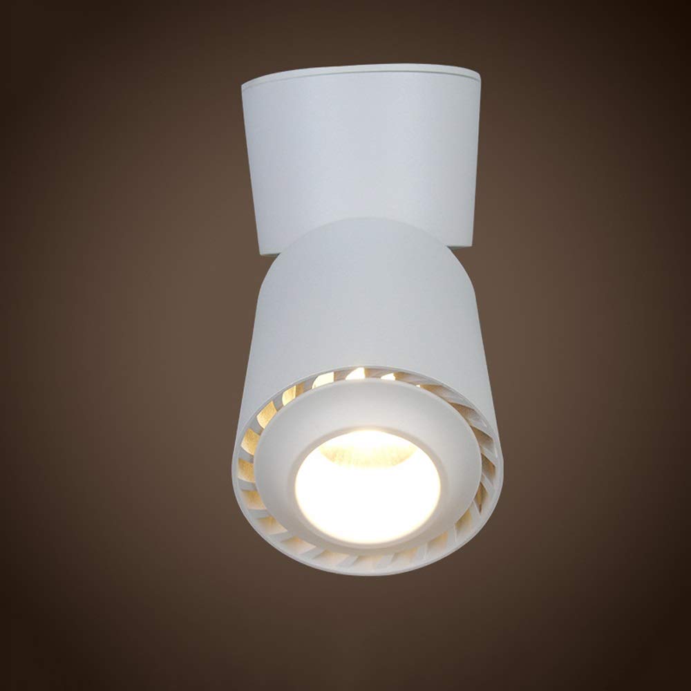 Foco empotrable pequeño, enfocado, Redondo, de 3 W, 7 W y 12 W, sin luz estroboscópica, luz LED integrada de 3000 K.