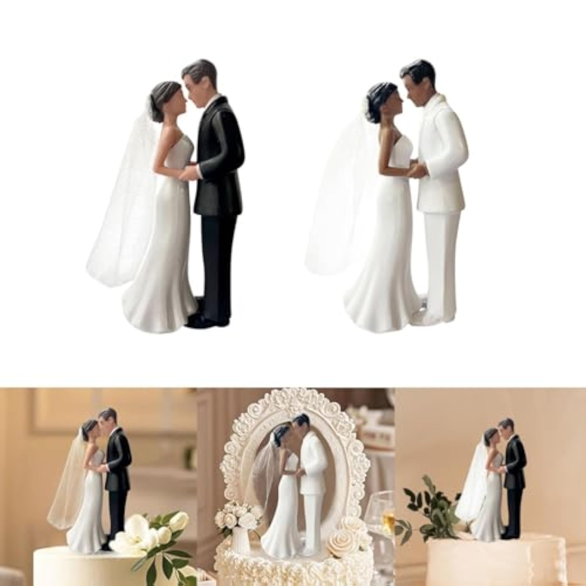 Wedding Cake Topper Bride Groom Statue for Engagement