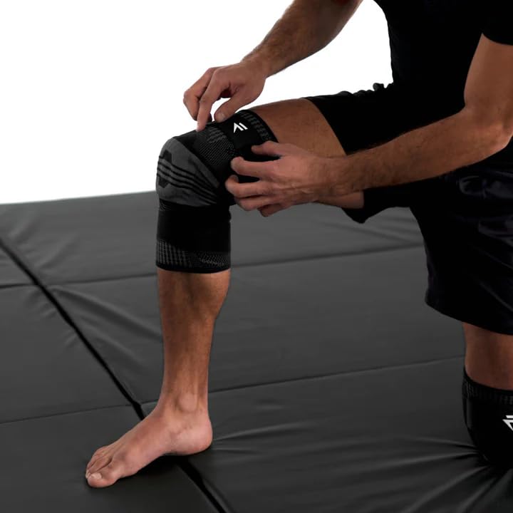 Flytex – Rodilleras de combate – Con correas de mantenimiento y relleno de gel – Mantiene la movilidad – Absorción de golpes – Para todas las artes marciales