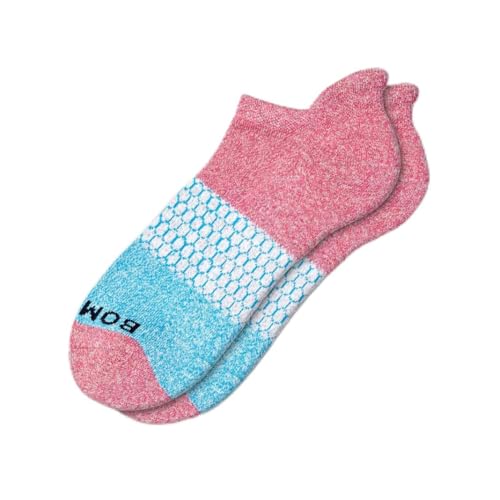 Bombas Women's Ankle Socks (Rose/Aqua, Medium)