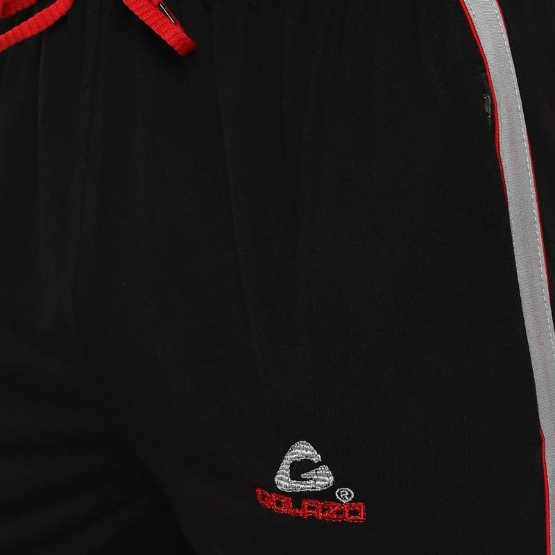 Image of GOLAZO Regular Fit Multicolor Cotton Track Pants for Men with Comfort and Style in Your Athelisure Wear