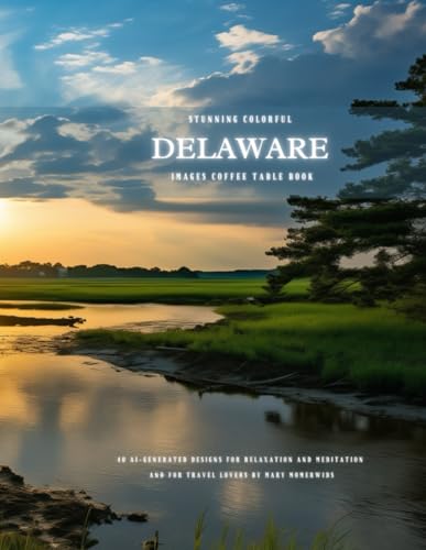 Stunning Colorful Delaware Images Coffee Table Book: 40 AI-Generated Designs for Relaxation and Meditation and for Travel Lovers (USA Images Coffee Table Book)