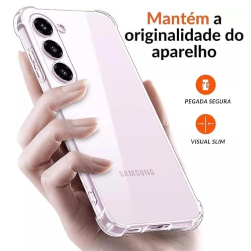 Capa Capinha Anti Impacto + Película 9D Cerâmica Compatível Com Samsung Galaxy A05s - (Hard Glass St