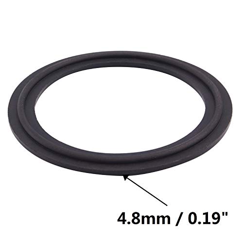 Image of DERNORD 2 inch Buna-N (NBR) Sanitary Gasket Fits Tri-Clover Type Ferrule (Pack of 5)