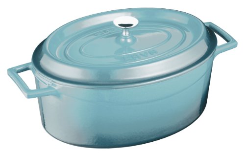 Lava Signature Enameled Cast-Iron Round Dutch Oven - 7 Quart Cobalt Blue product thumbnail 13