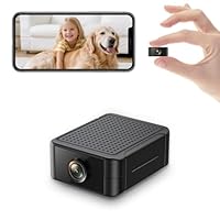Liretope Mini Kamera, 4K HD WLAN Überwachungskamera Innen Für Live Übertragung Handy APP, WiFi Camera Nachtsichtkamera mit Bewegungsmelder/Lange Batterielaufzeit/Cloud-Speicherplat