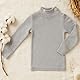 BABIDU Unisex Kinder Halbhochhals-Halbrollkragen-Unterhemd, Unisex Jungen und Mädchen Unterwäsche von 2 bis 16 Jahren, Langarm-Unterhemd aus Baumwolle und Polyester, Thermo-Plüschstoff