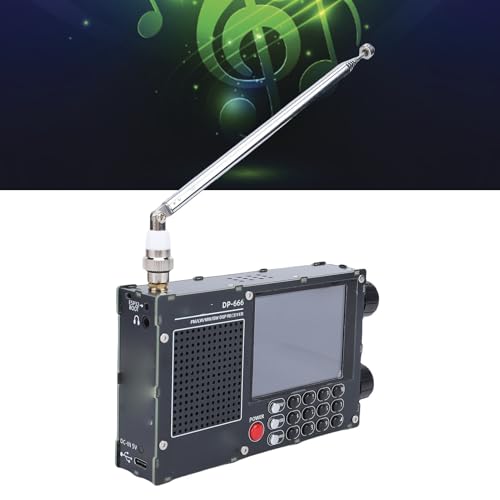Radio portátil Zunate full banda con pantalla LCD táctil 2.8" miniatura 3